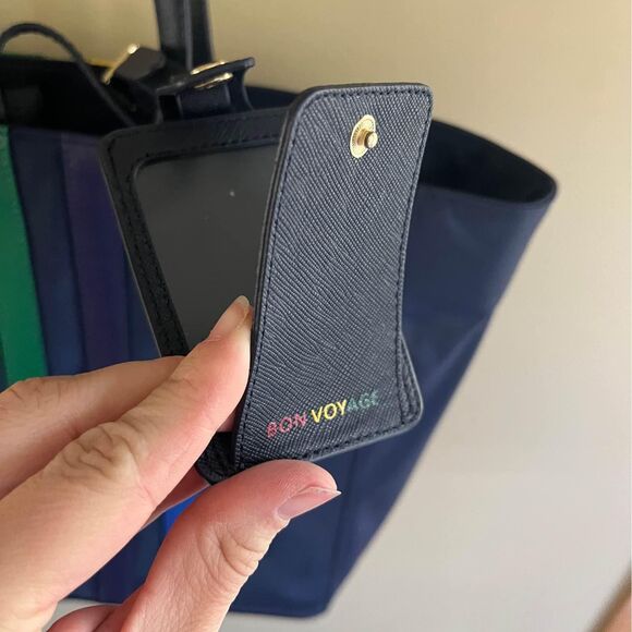 Like New Talbots Blue Rainbow Shoulder Tote - Picture 8 of 10